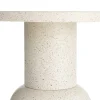 Stolik kawowy boczny KIRENKO 51 cm efekt terrazzo
