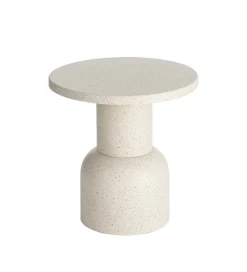 Stolik kawowy boczny KIRENKO 51 cm efekt terrazzo