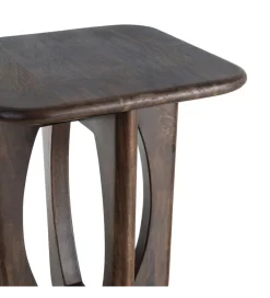 Stolik kawowy boczny KIRITON 45 cm drewno mango