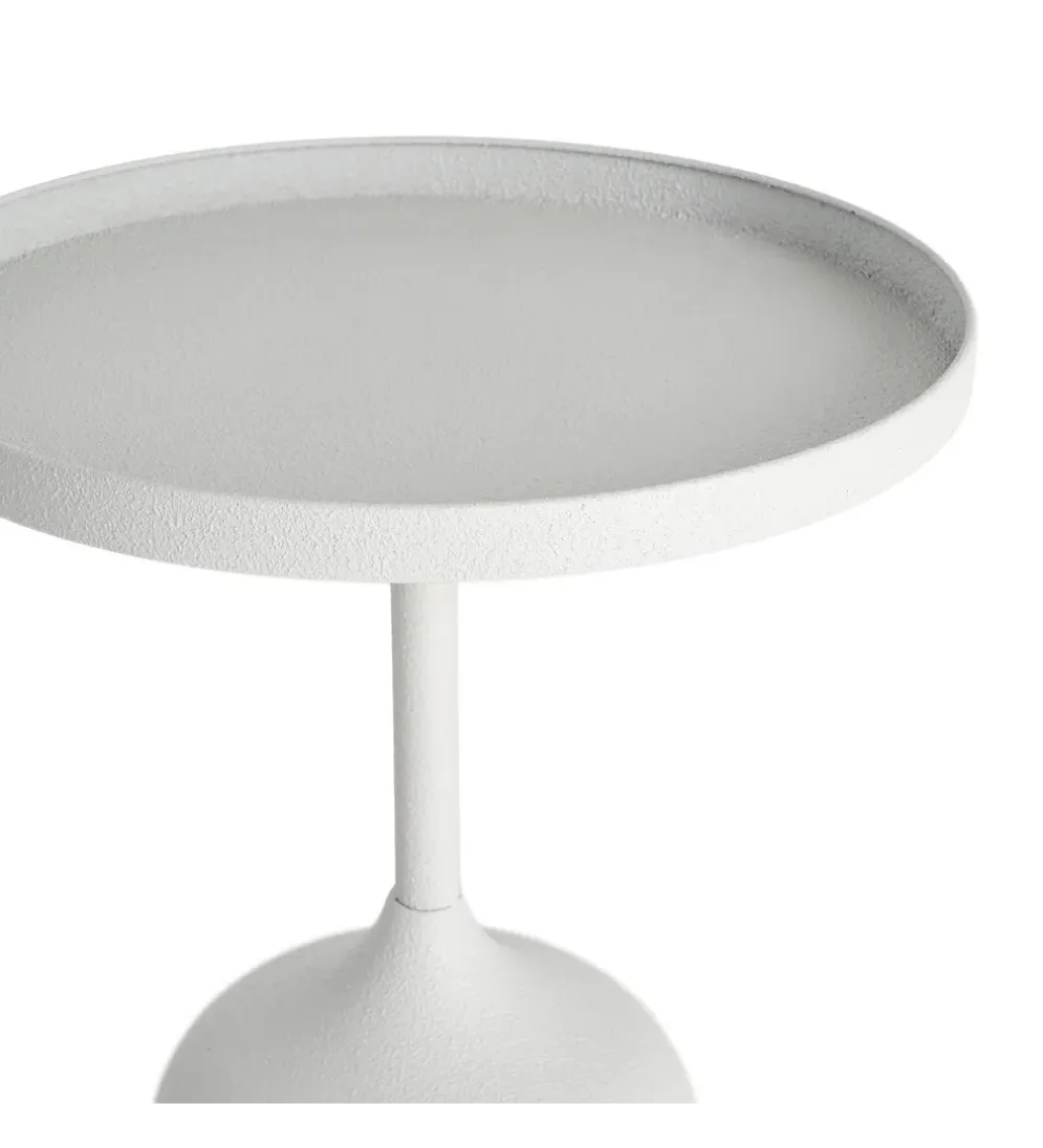 Stolik kawowy boczny KUMASENO 48 cm biały
