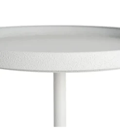 Stolik kawowy boczny KUMASENO 48 cm biały