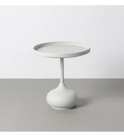 Stolik kawowy boczny KUMASENO 48 cm biały