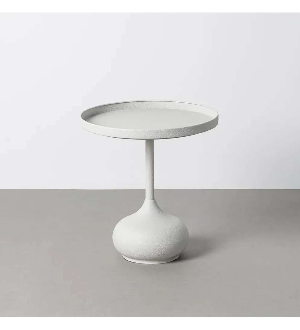 Stolik kawowy boczny KUMASENO 48 cm biały