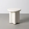 Stolik kawowy boczny LACQUER 50 cm kremowy