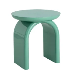 Stolik kawowy boczny LACQUER 50 cm zielony