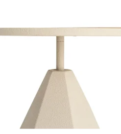 Stolik kawowy boczny MARENA 50 cm kremowy