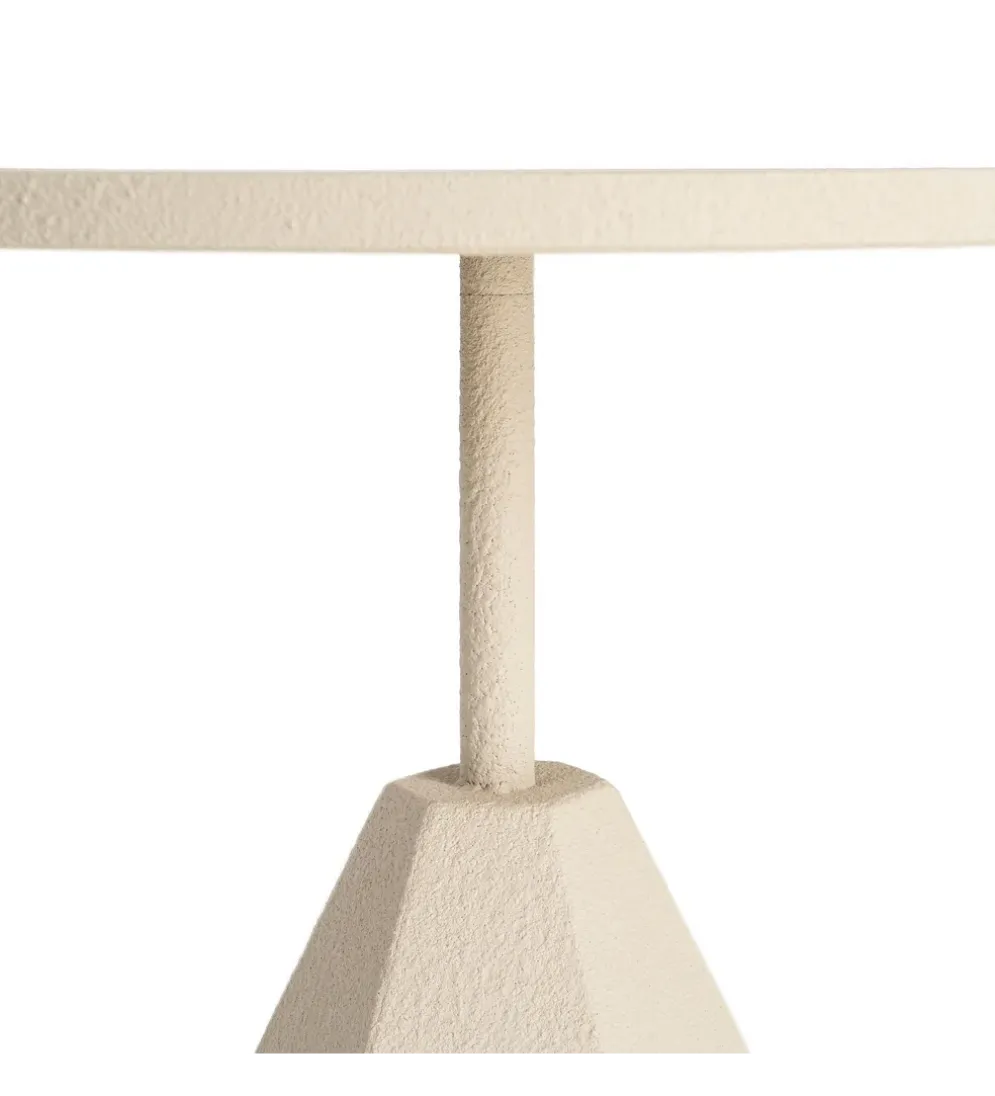 Stolik kawowy boczny MARENA 56 cm kremowy