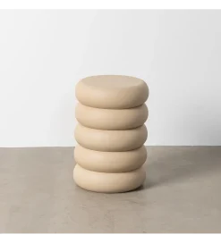 Stolik kawowy boczny MESTAKO 51 cm beżowy
