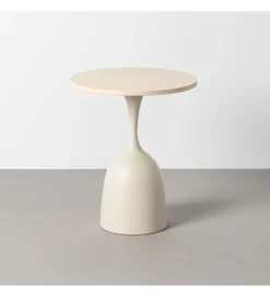 Stolik kawowy boczny MOGAJO 50 cm biały