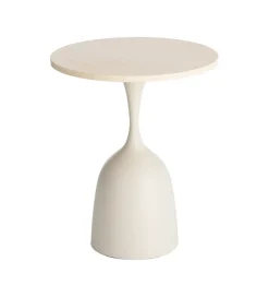 Stolik kawowy boczny MOGAJO 50 cm biały