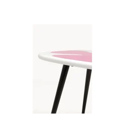 Stolik kawowy boczny PETAL 60 cm różowy