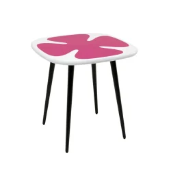 Stolik kawowy boczny PETAL 60 cm różowy
