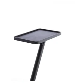 Stolik kawowy boczny QIANO 63 cm drewno mango czarny mat
