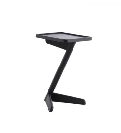 Stolik kawowy boczny QIANO 63 cm drewno mango czarny mat