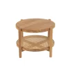 Stolik kawowy boczny ROSMYN 68 cm drewno teak
