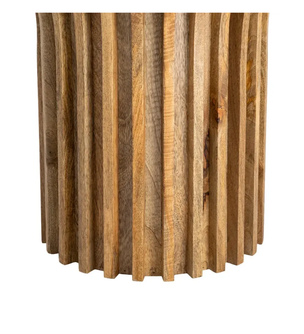 Stolik kawowy boczny TEKALEMA 62 cm drewno mango