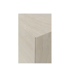 Stolik kawowy boczny TRAVERTINO 45 x 45 cm naturalny