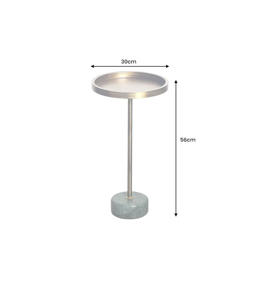Stolik kawowy boczny TRAYFUL 60 cm złoty