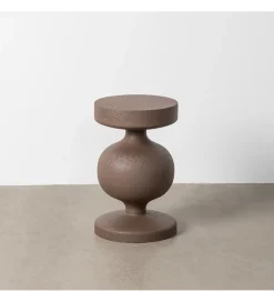 Stolik kawowy boczny VATENI 33 cm brązowy