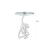 Stolik kawowy boczny WILDLIFE OCTOPUS 55 cm srebrny