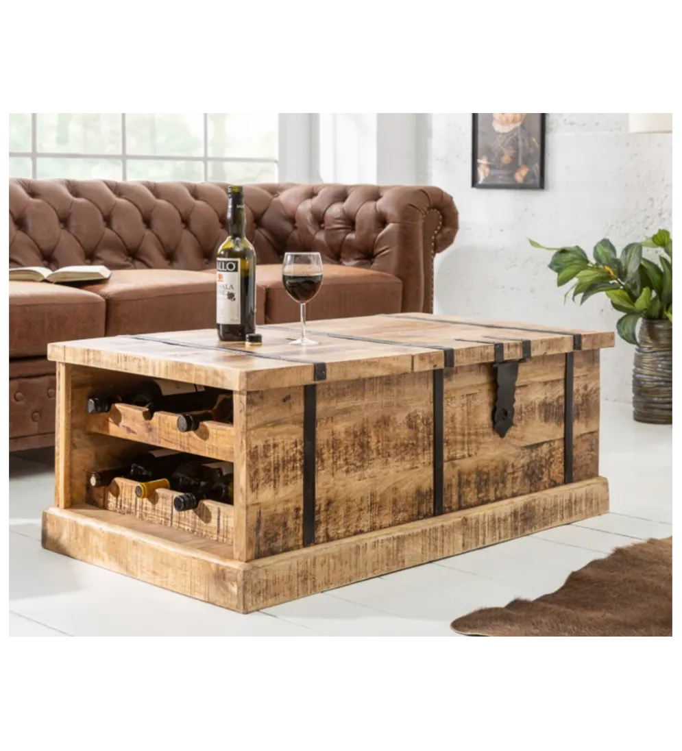 Stolik kawowy Bodega 100 cm drewno mango