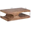 Stolik kawowy BOHA  118 cm drewno akacja