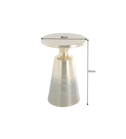 Stolik kawowy BRILANT 38 cm złoto czarny