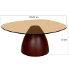 Stolik kawowy Brix Mylon 86 cm Burgundowy