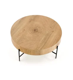 Stolik kawowy BROOKLYN 80 cm w optyce dąb naturalny