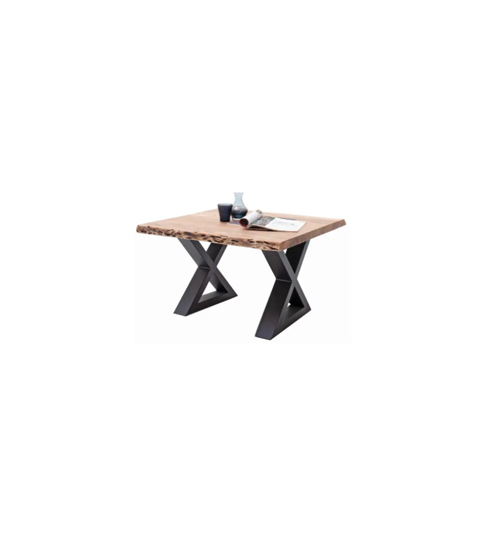 Stolik kawowy CARTAGENA 75 cm drewno akacja