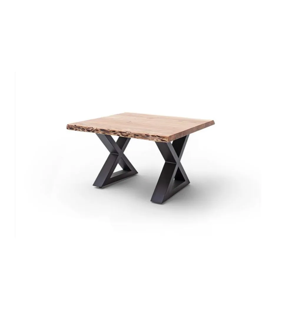 Stolik kawowy CARTAGENA 75 cm drewno akacja