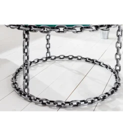 Stolik kawowy CATENA 65 cm srebrny