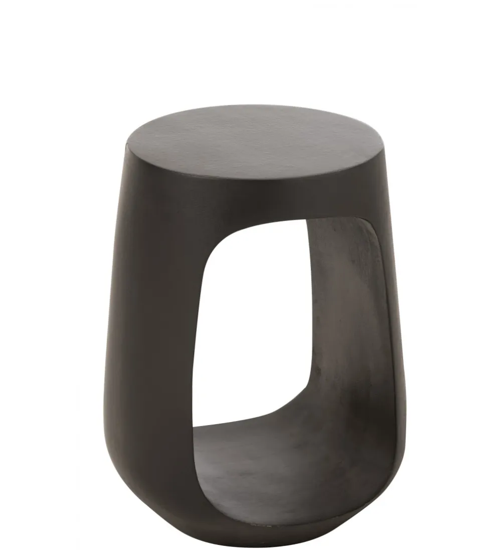 Stolik kawowy CAVE 35 cm drewno mango czarny