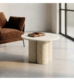 Stolik kawowy CAVRANI 60 cm efekt terrazzo