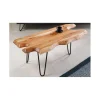 Stolik kawowy CESME 100 cm drewno akacja