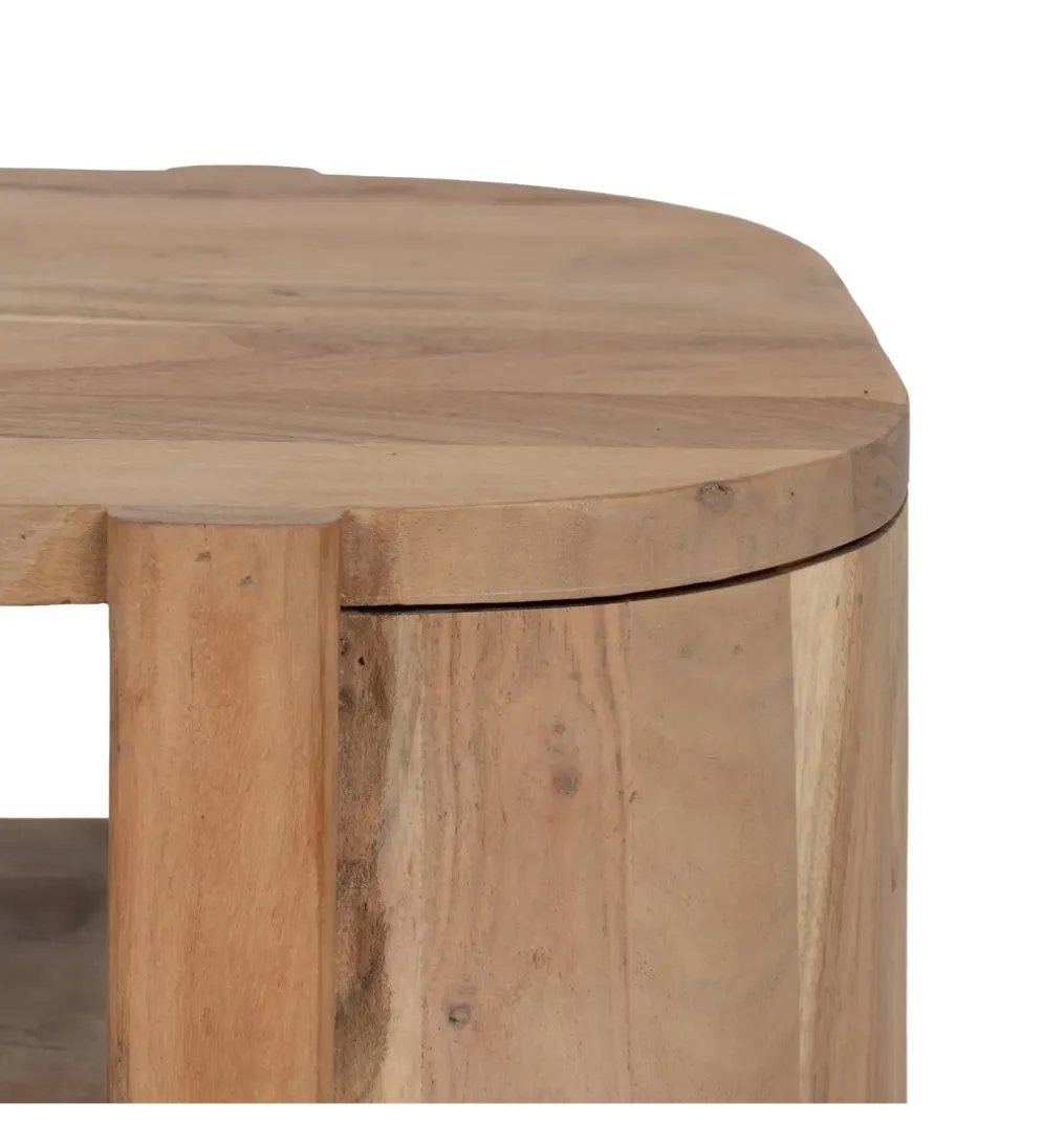 Stolik kawowy CREEL 120 cm drewno akacja