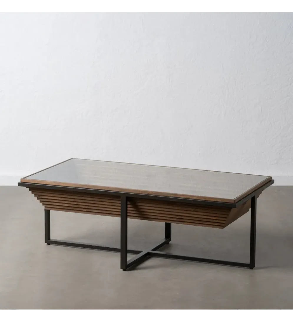 Stolik kawowy DALETO 120 cm drewno jodły