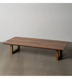 Stolik kawowy DESMORA 150 cm drewno akacja