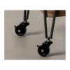 Stolik kawowy DEST 62 cm drewno kauczuk na kółkach