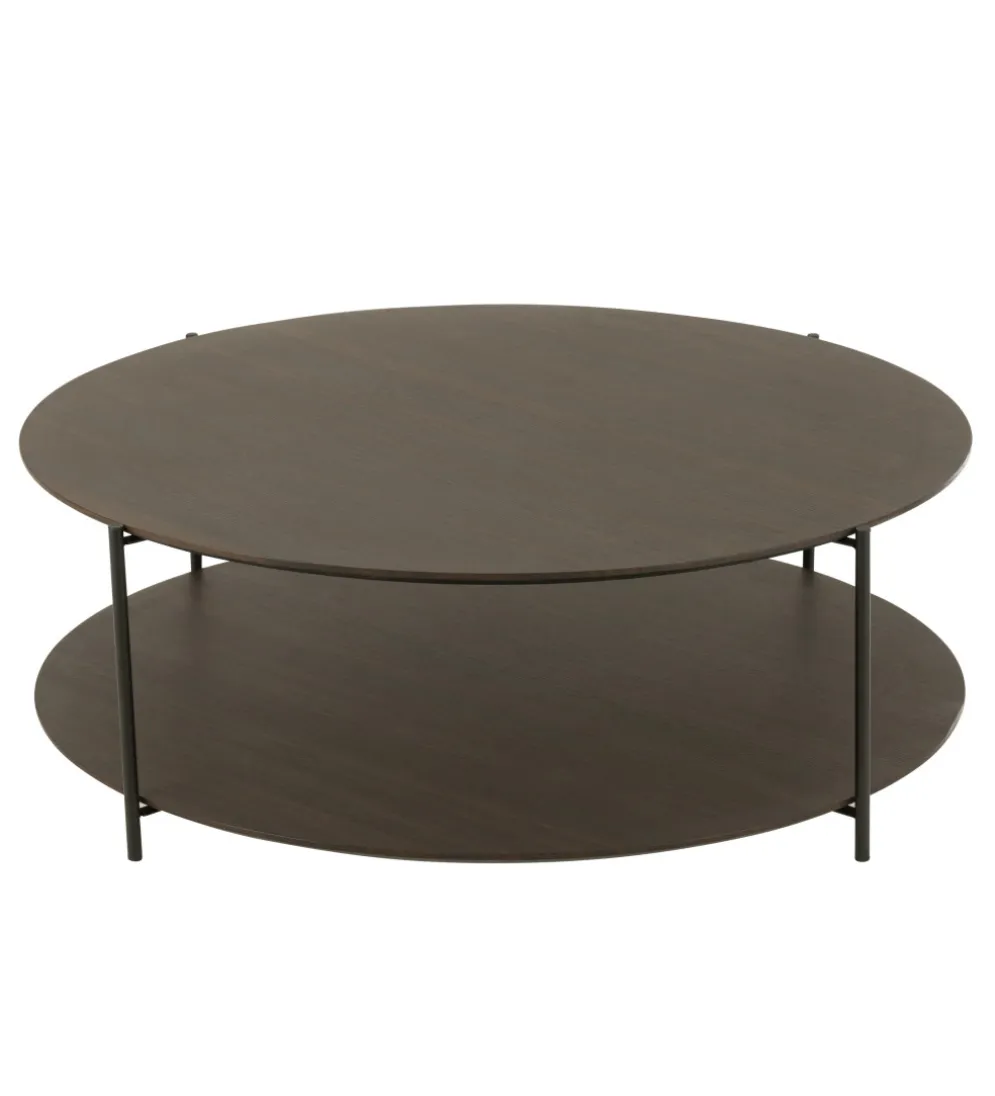 Stolik kawowy DOMERESU 113 cm ciemno brązowy