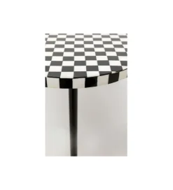Stolik kawowy DOMERO CHESS 25 cm czarno biały