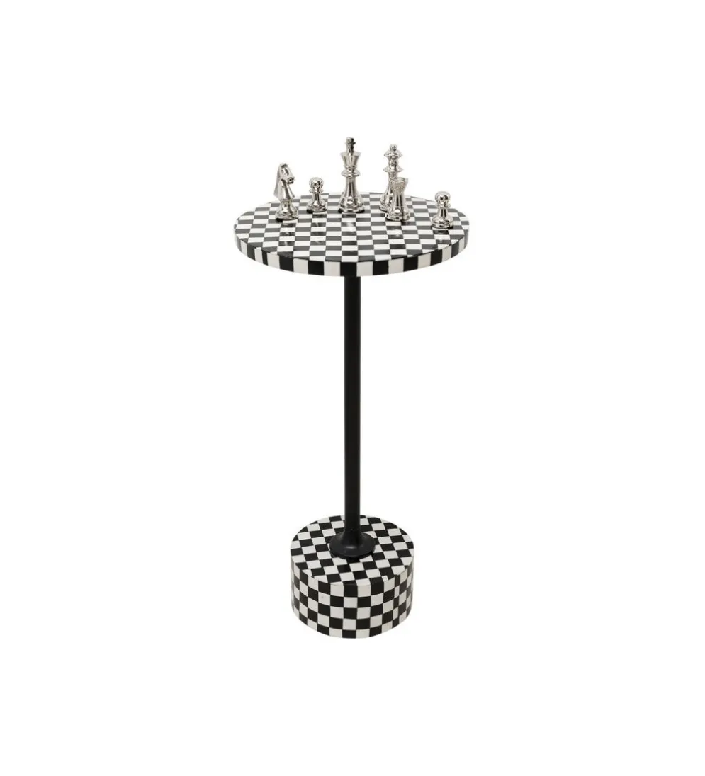 Stolik kawowy DOMERO CHESS 25 cm czarno biały