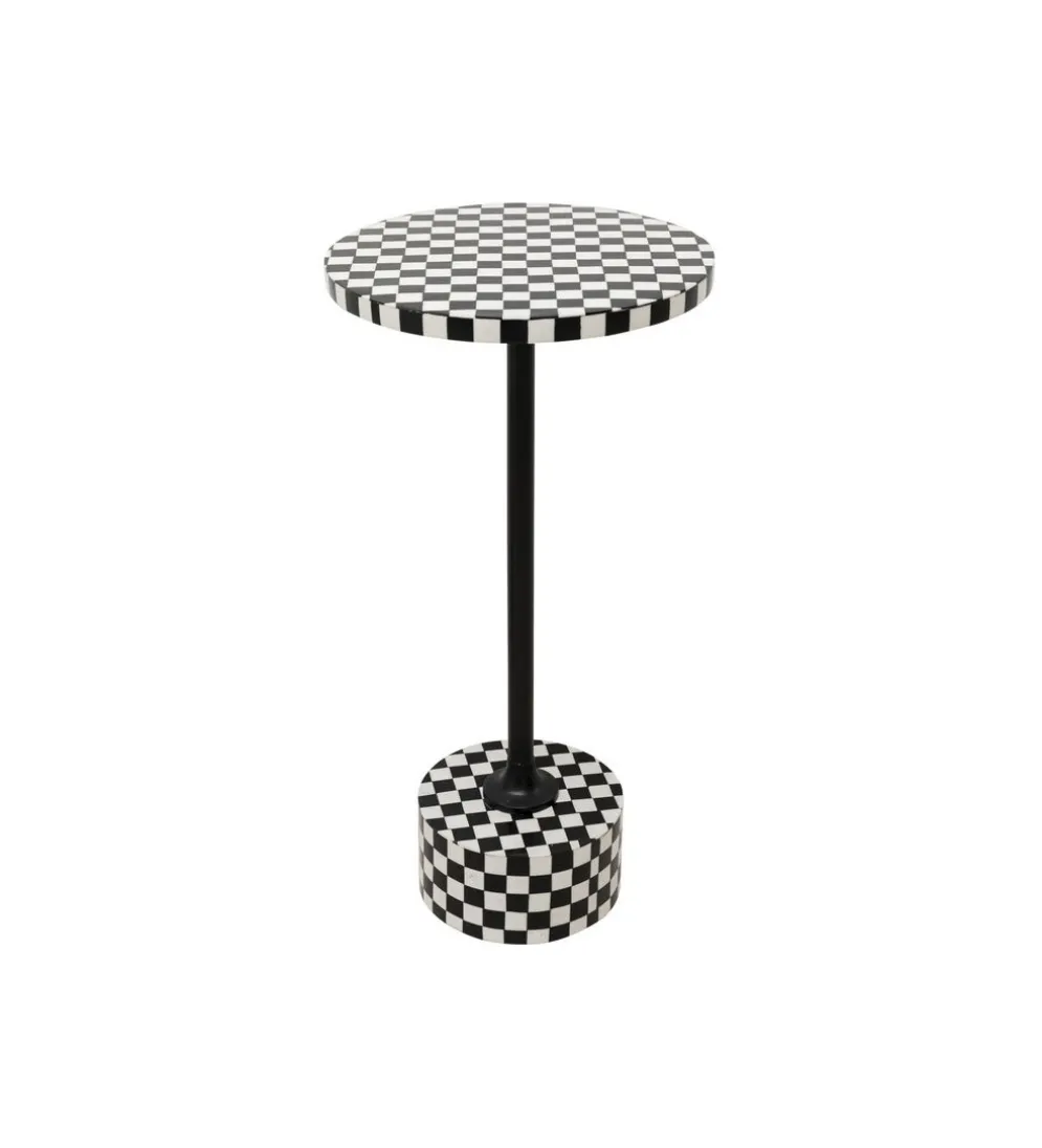 Stolik kawowy DOMERO CHESS 25 cm czarno biały