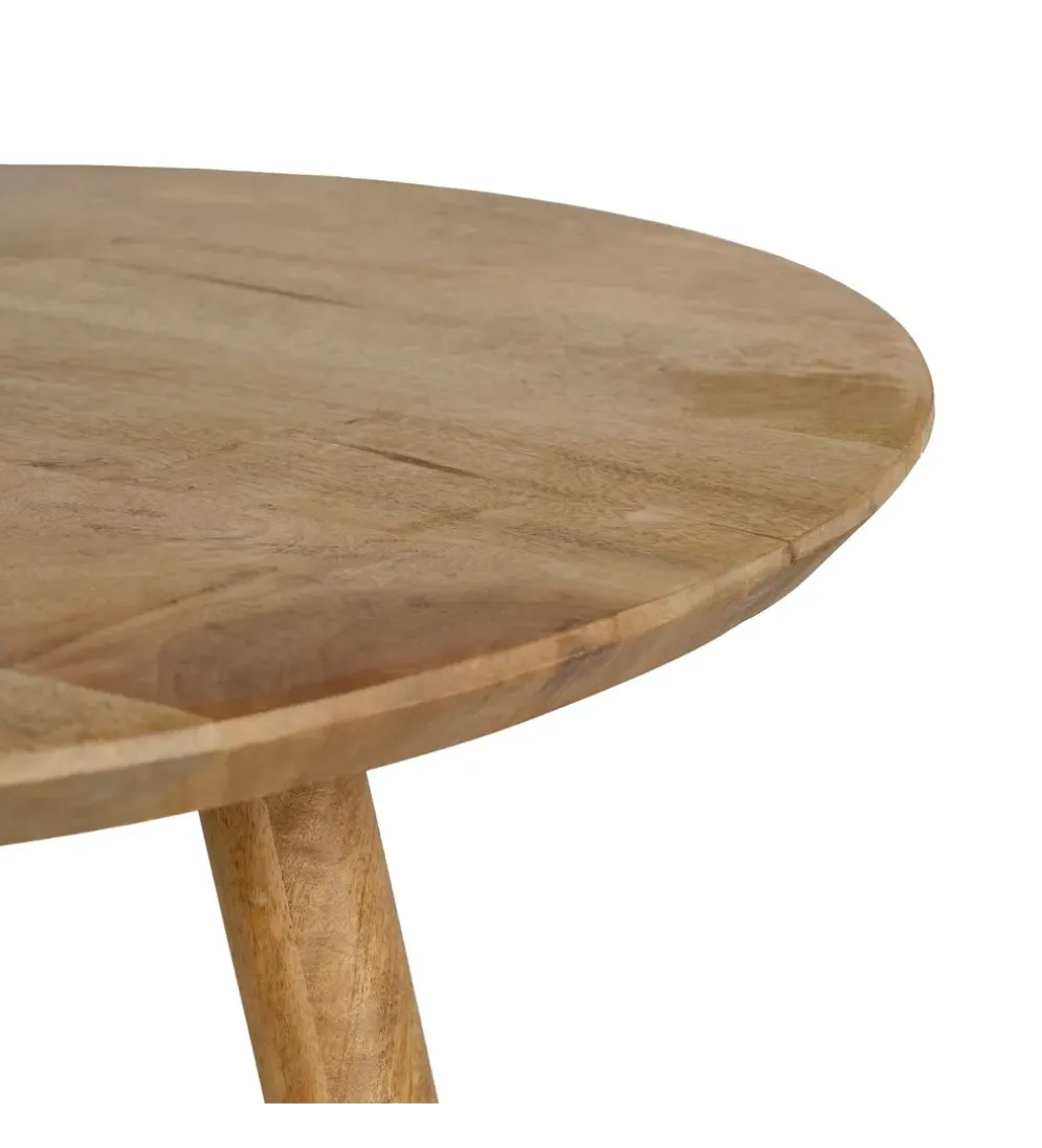 Stolik kawowy DREKEO 60 cm drewno mango