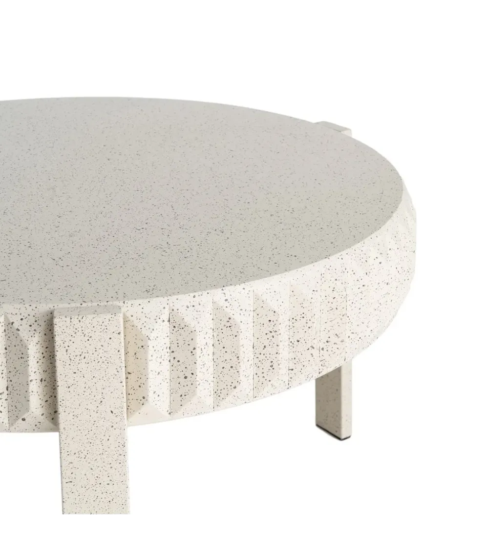 Stolik kawowy EDARNI 79 cm efekt terrazzo