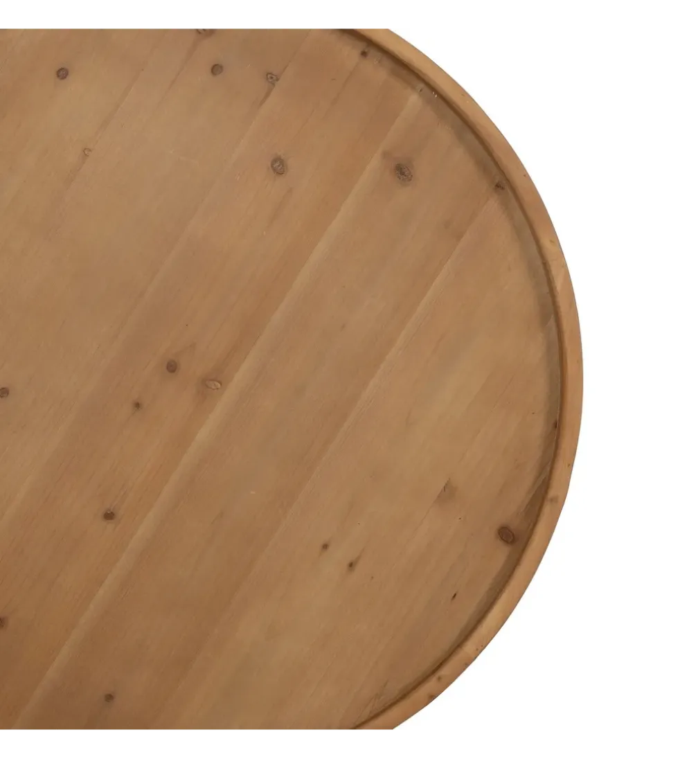 Stolik kawowy EMANEL 80 cm drewno jodła