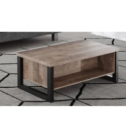 Stolik kawowy EMILE 110 cm w optyce dąb tytoniowo-brązowy