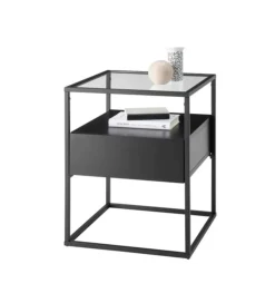 Stolik kawowy EVORA 43 cm czarny