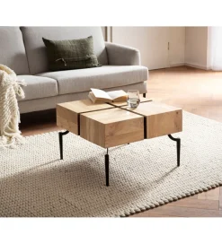 Stolik kawowy FATRA 60 cm drewno akacja