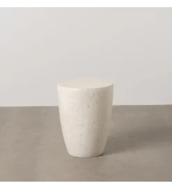 Stolik kawowy FIBRA 37 cm w odcieniach bieli